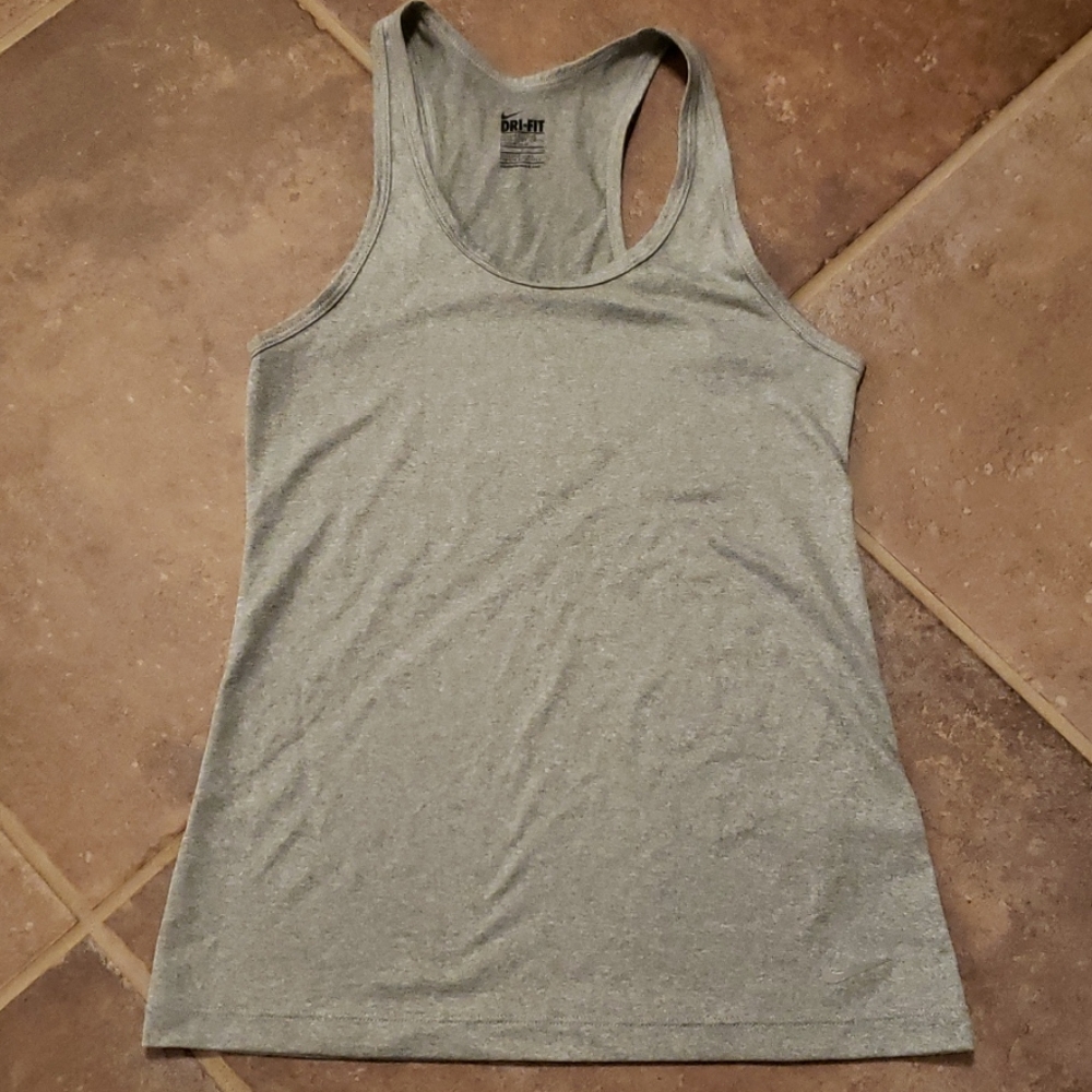 Nike Drifit gray tank top NWOT small